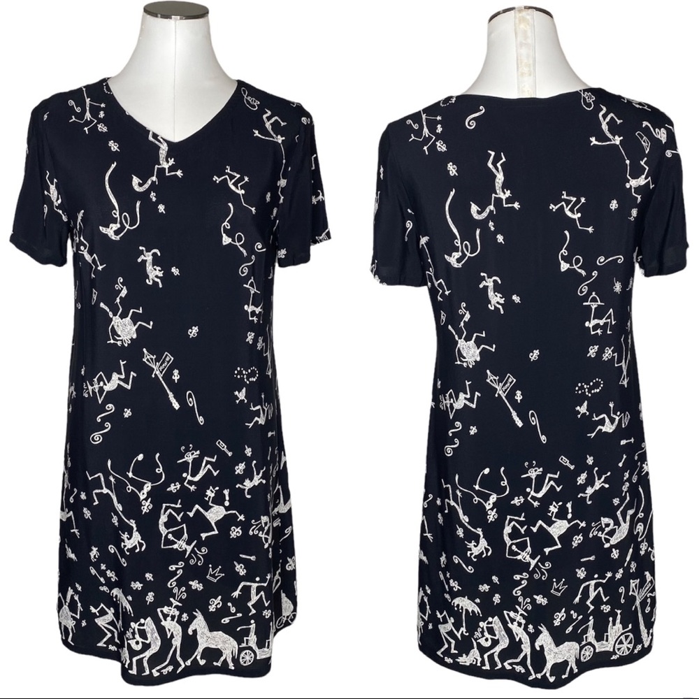 Vintage David Dart Pictograph Dress